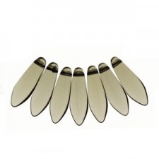 Czech Glass Daggers Perlen 5x16mm Black Diamond
